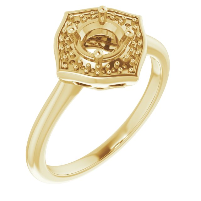 Vintage-Inspired Halo-Style Ring