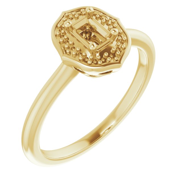 Vintage-Inspired Halo-Style Ring