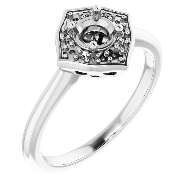 Vintage-Inspired Halo-Style Ring