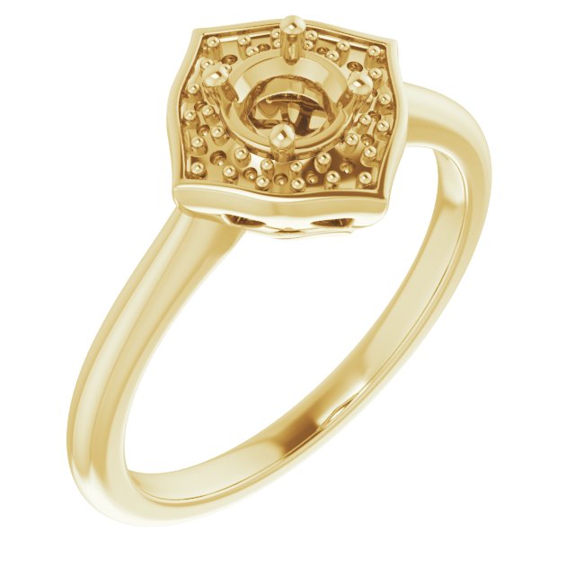 Vintage-Inspired Halo-Style Ring