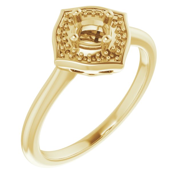 Vintage-Inspired Halo-Style Ring