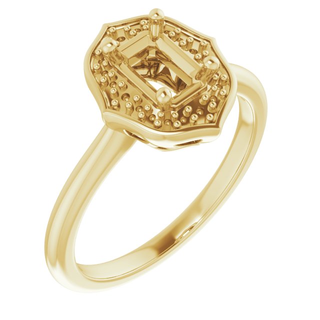 Vintage-Inspired Halo-Style Ring