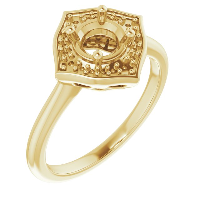 Vintage-Inspired Halo-Style Ring
