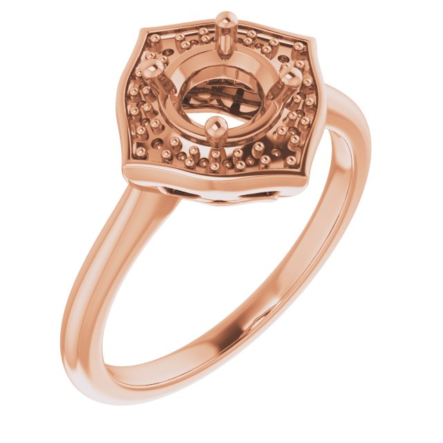 Vintage-Inspired Halo-Style Ring