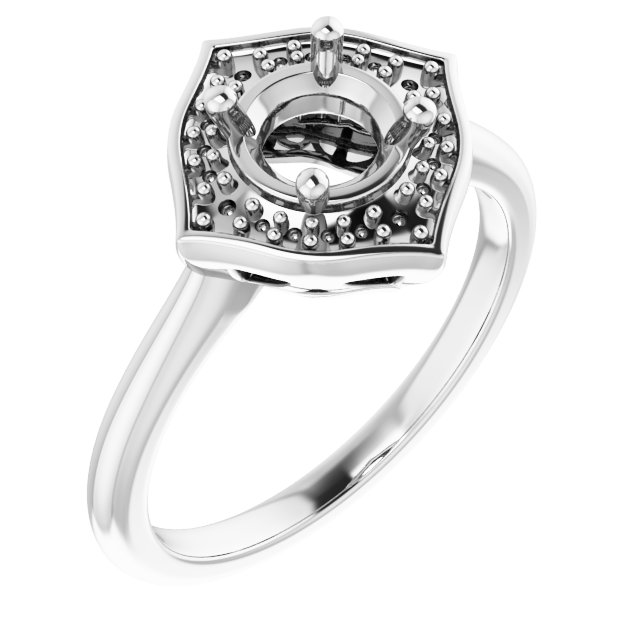 Vintage-Inspired Halo-Style Ring