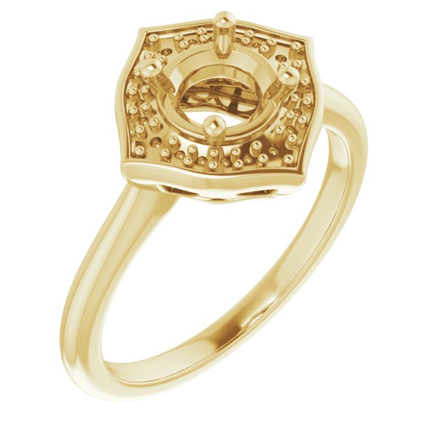 Vintage-Inspired Halo-Style Ring