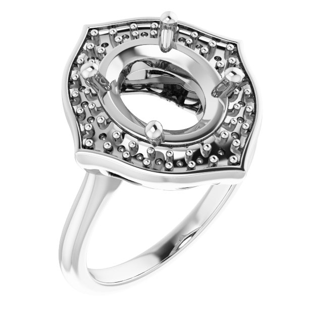 Vintage-Inspired Halo-Style Ring