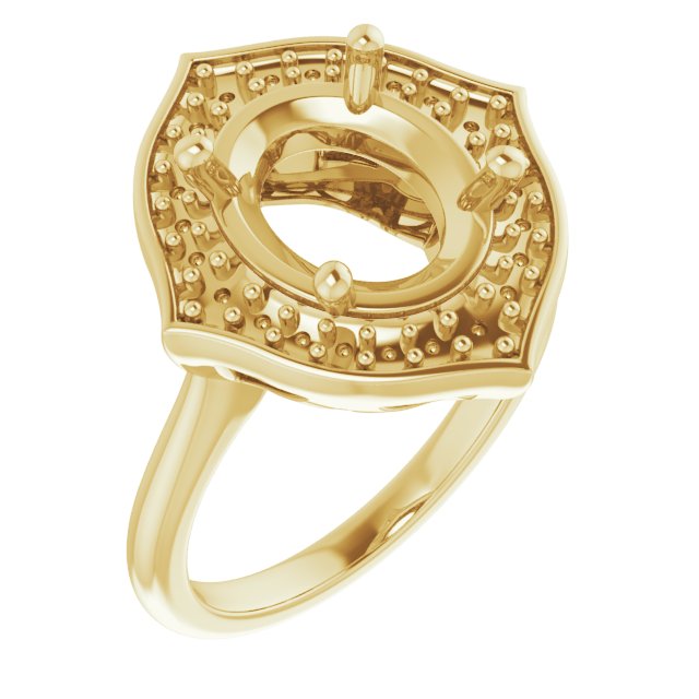 Vintage-Inspired Halo-Style Ring
