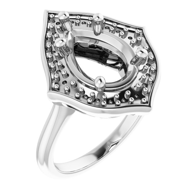 Vintage-Inspired Halo-Style Ring