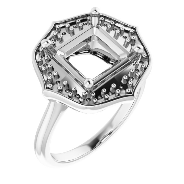 Vintage-Inspired Halo-Style Ring