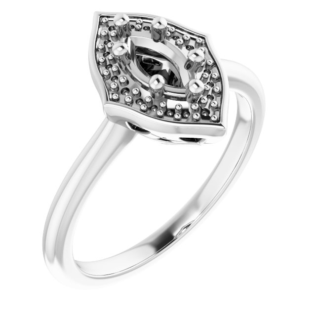 Vintage-Inspired Halo-Style Ring