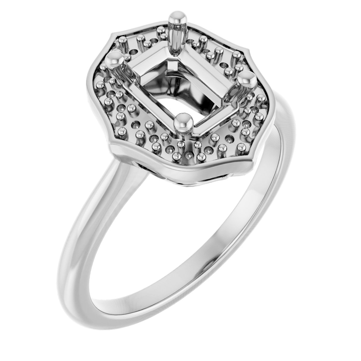 Vintage-Inspired Halo-Style Ring