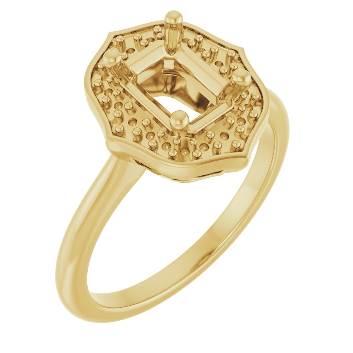 Vintage-Inspired Halo-Style Ring