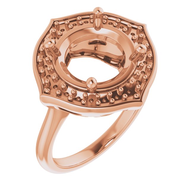 Vintage-Inspired Halo-Style Ring