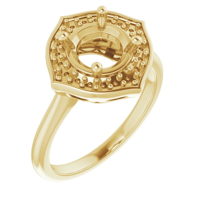 Vintage-Inspired Halo-Style Ring