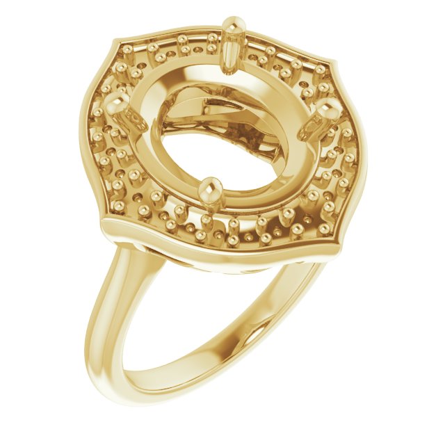 Vintage-Inspired Halo-Style Ring