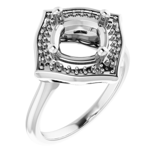 Vintage-Inspired Halo-Style Ring