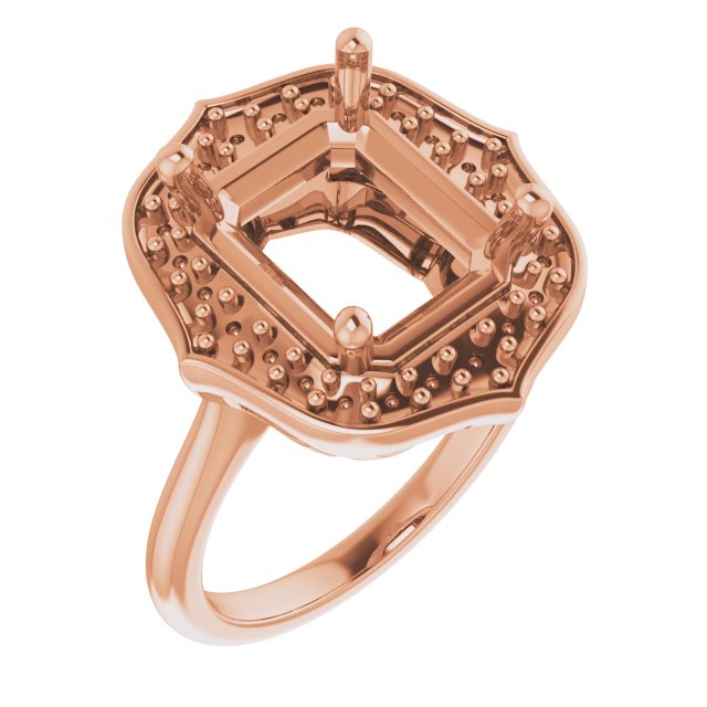Vintage-Inspired Halo-Style Ring