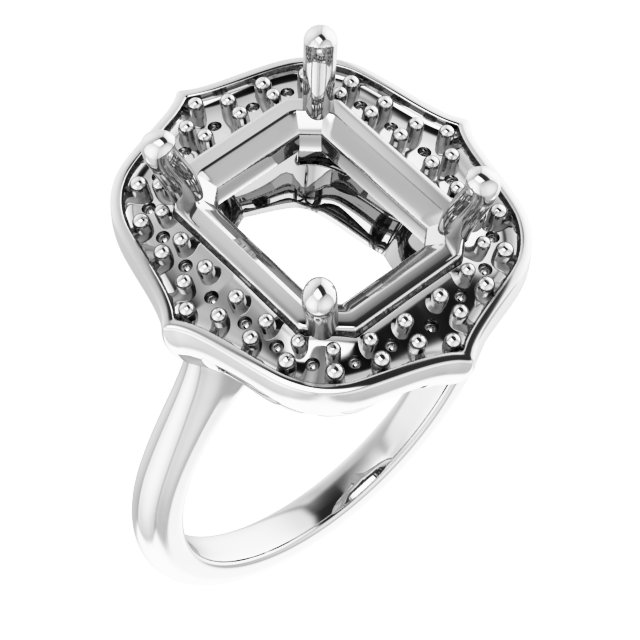 Vintage-Inspired Halo-Style Ring
