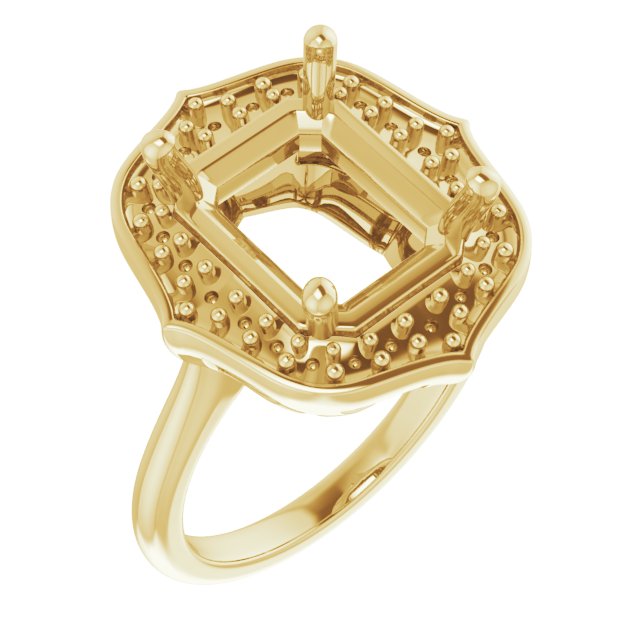Vintage-Inspired Halo-Style Ring