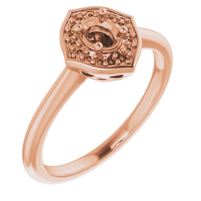 Vintage-Inspired Halo-Style Ring