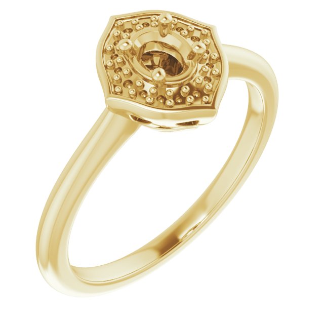 Vintage-Inspired Halo-Style Ring