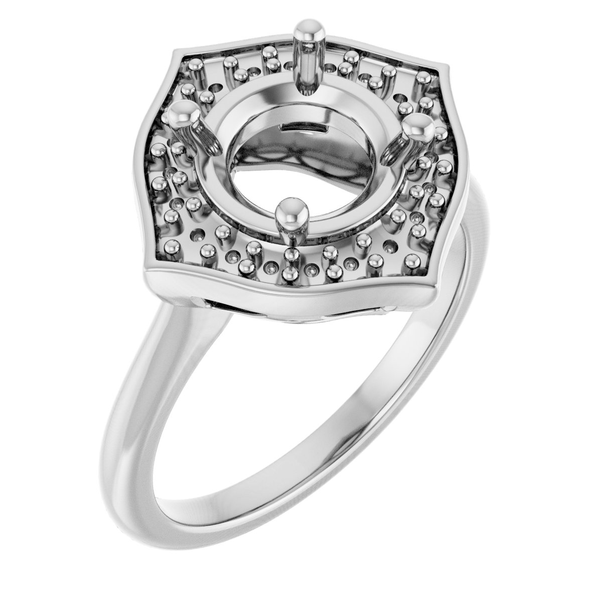 Vintage-Inspired Halo-Style Ring