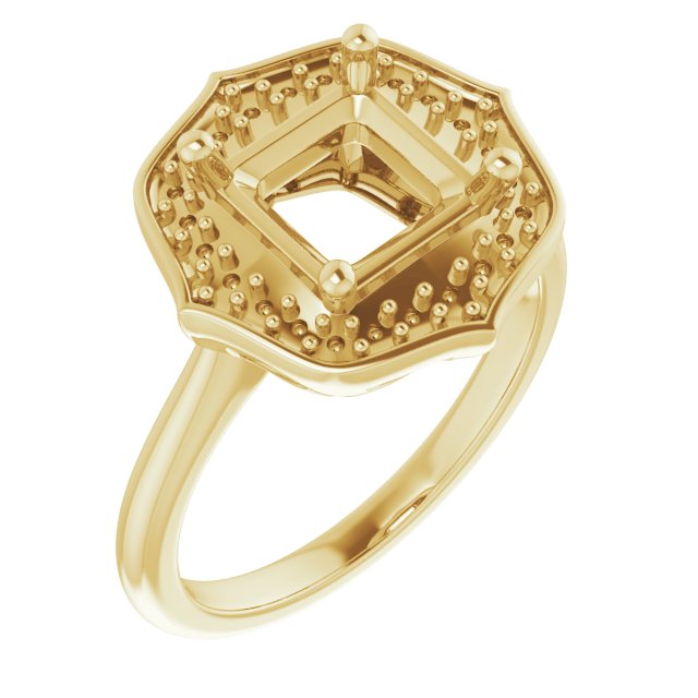 Vintage-Inspired Halo-Style Ring