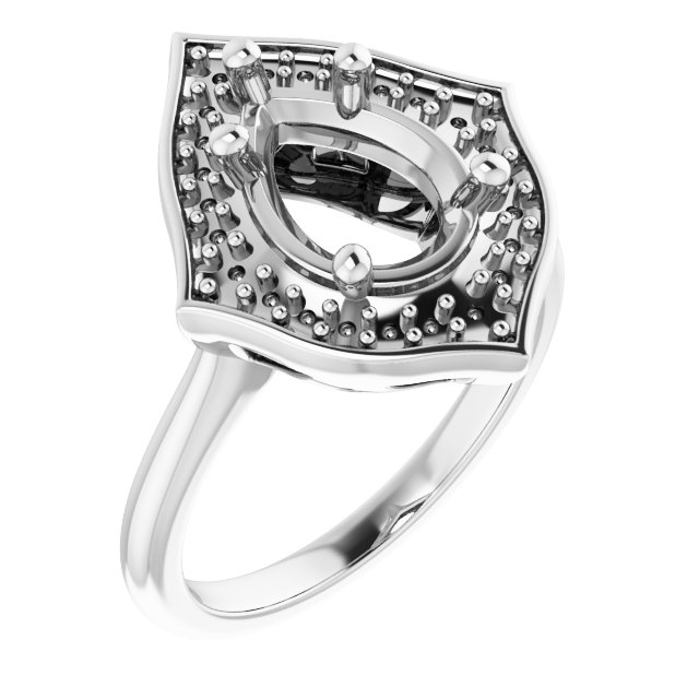 Vintage-Inspired Halo-Style Ring