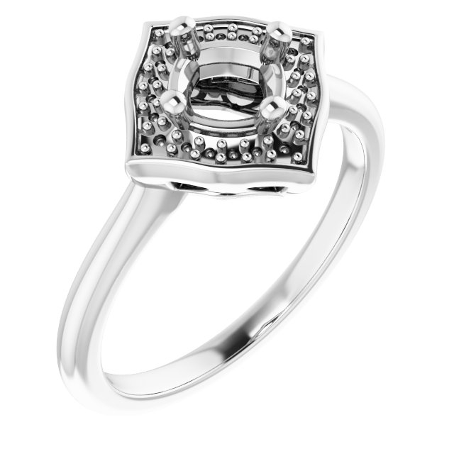 Vintage-Inspired Halo-Style Ring