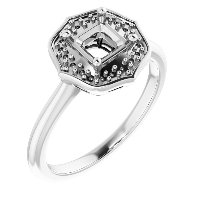 Vintage-Inspired Halo-Style Ring