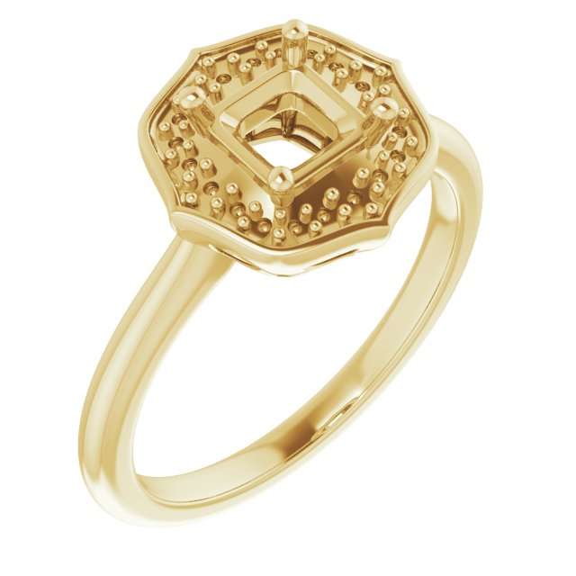Vintage-Inspired Halo-Style Ring