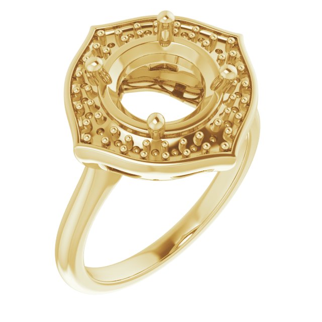 Vintage-Inspired Halo-Style Ring