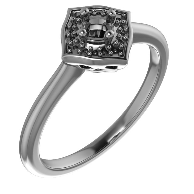4.5x3 mm Pear Ring Mounting