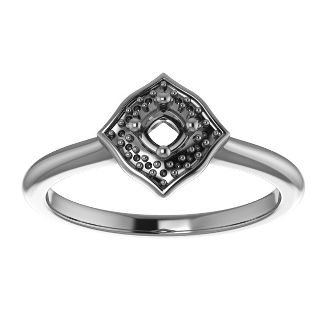 4.5x3 mm Pear Ring Mounting view 3