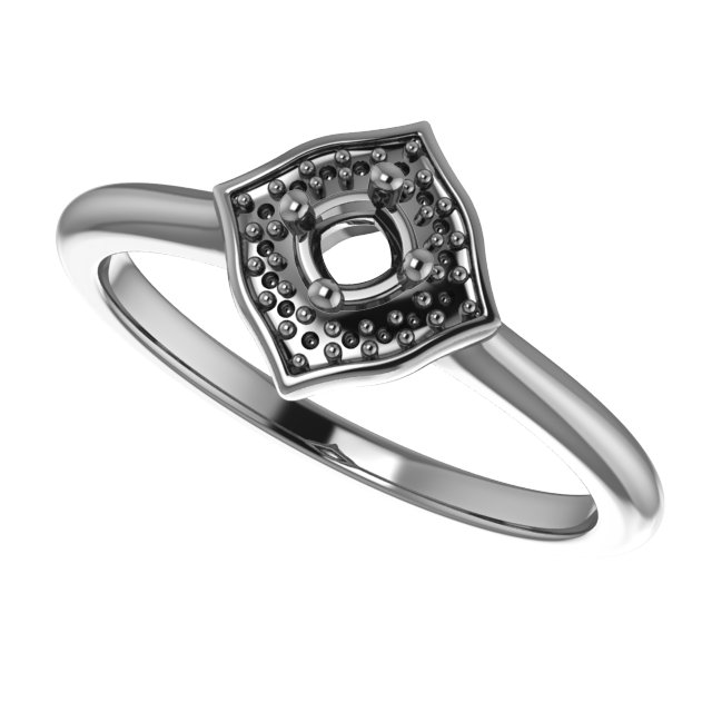 4.5x3 mm Pear Ring Mounting view 5