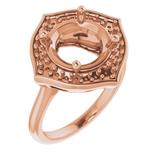 Vintage-Inspired Halo-Style Ring