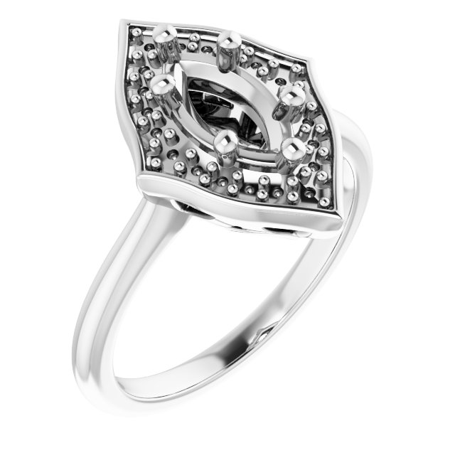 Vintage-Inspired Halo-Style Ring