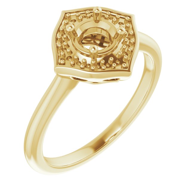 Vintage-Inspired Halo-Style Ring