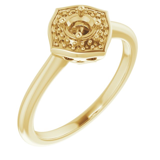 Vintage-Inspired Halo-Style Ring