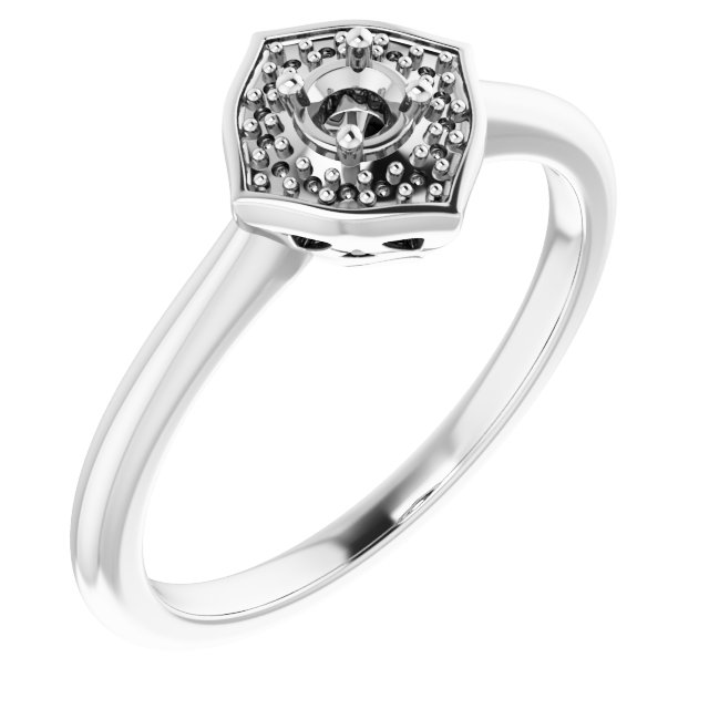 Vintage-Inspired Halo-Style Ring