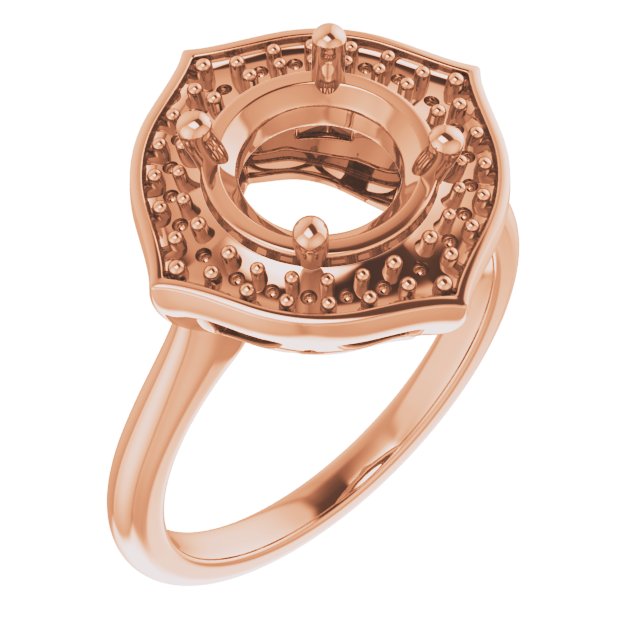 Vintage-Inspired Halo-Style Ring