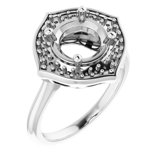 Vintage-Inspired Halo-Style Ring