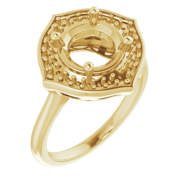Vintage-Inspired Halo-Style Ring