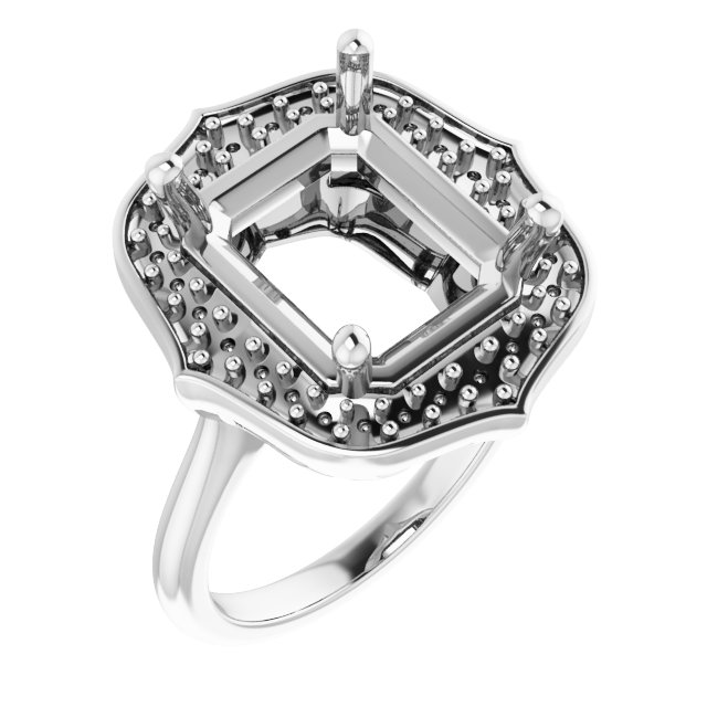 Vintage-Inspired Halo-Style Ring