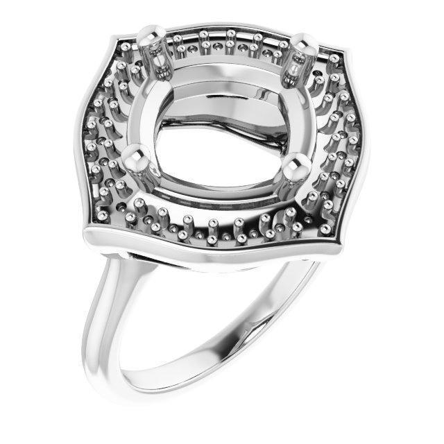 Vintage-Inspired Halo-Style Ring