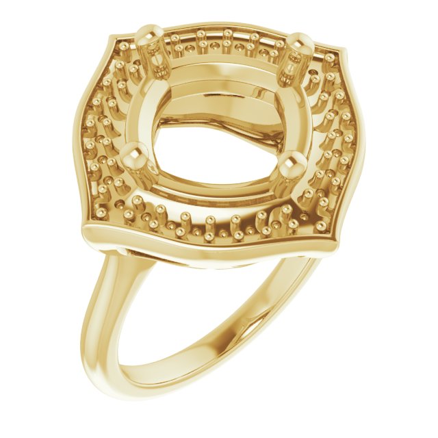 Vintage-Inspired Halo-Style Ring