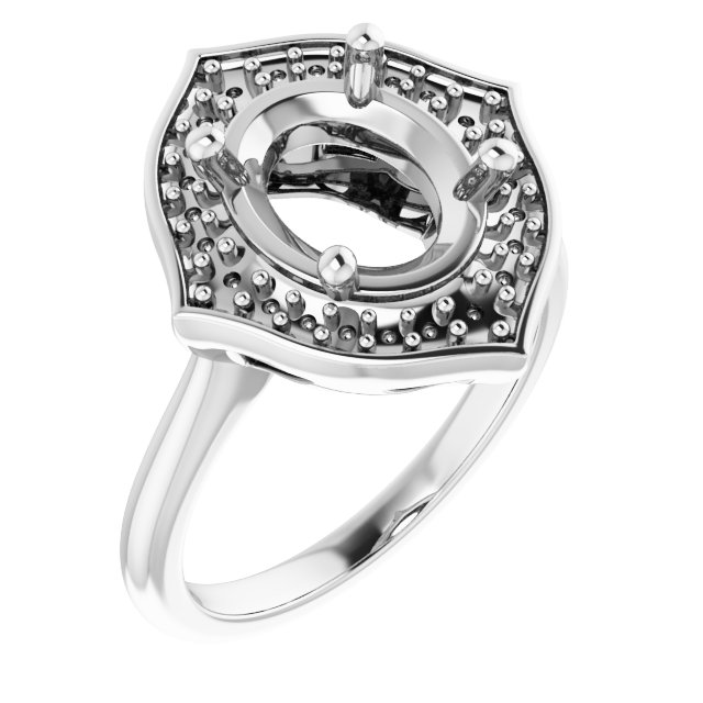 Vintage-Inspired Halo-Style Ring