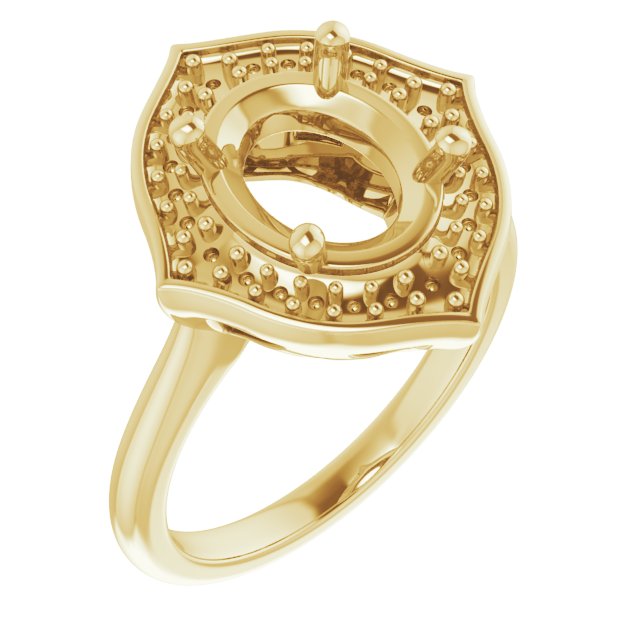 Vintage-Inspired Halo-Style Ring