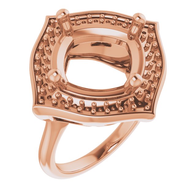 Vintage-Inspired Halo-Style Ring